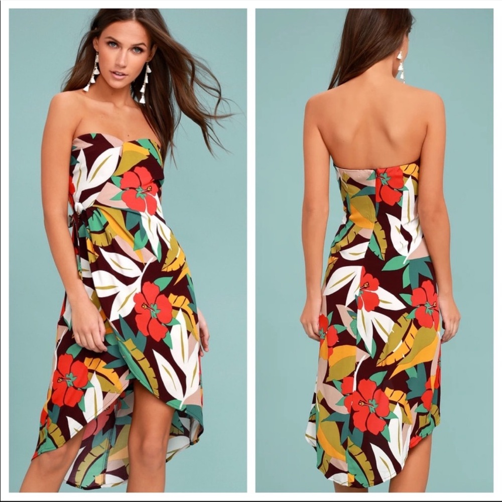 ASTR Floral Midi Dress
